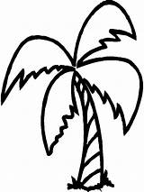 Palm Tree Coloring Pages Clipart Color Clip Trees Printable Kids Drawing Nature Leaf Leaves Template Food Outline Sheet Sheets Branch sketch template