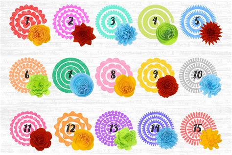 roll paper flowers svg