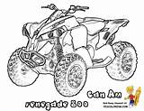Atv Pages Coloring Am Colouring Wheeler Renegade Kids sketch template