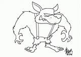 Cartoon Coloringhome Pigs sketch template
