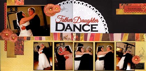 father daughter dance scrapbooking wedding pinterest daughters layout and