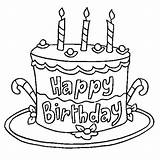 Coloring Pages Getdrawings Baked Goods Birthday sketch template