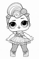 Lol Dolls Coloring Pages Sheets Lux Doll Template sketch template