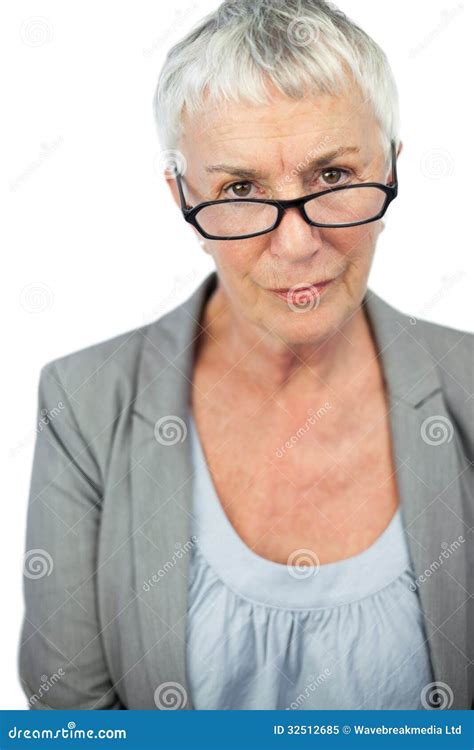 Old Woman With Glasses Bobs And Vagene