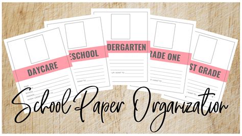 organize kids school papers chaos quiet