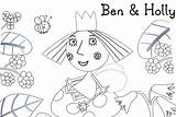 Holly Ben Coloring Kingdom Little Pages Kids Cute sketch template