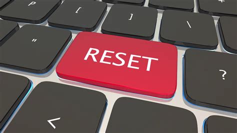 reset computer keyboard key button restart stock motion graphics sbv