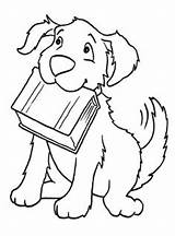 Coloring Pages Book Colouring Kids Printable Color Dog sketch template