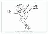 Skating Figure Colouring Pages Coloring Winter Olympics Ice Olympic Activityvillage Color Kids Pair Crafts Title Sports Skater Skate Printable Dress sketch template