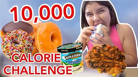 10 000 Calorie Challenge Girl Vs Food Youtube
