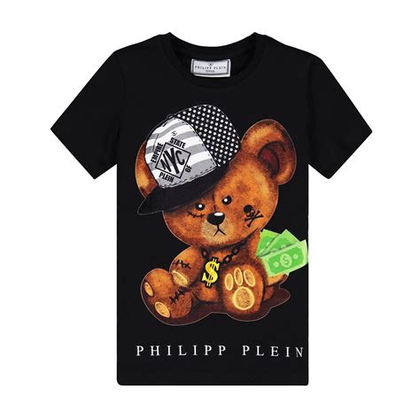 philipp plein boys gangster bear designer  shirt  boys bambinifashioncom