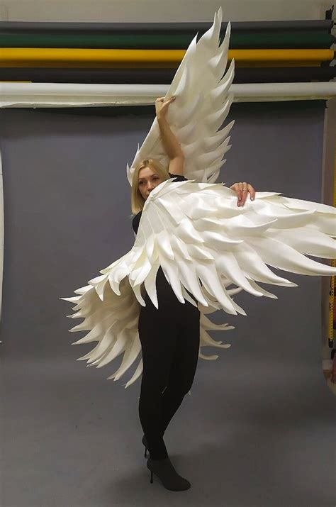 Large White Angel Wings Costume Giant Wedding Bridal Sexy Etsy