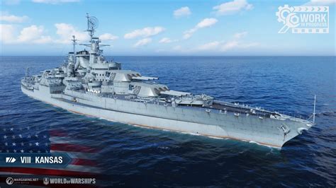 supertest  tier viii battleship kansas