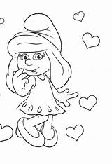 Colorare Disegni Puffi Bambini Personaggi Puffo Smurfs Slappy Incantevole sketch template
