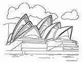 Opera Monuments Sidney Coloriage Coloriages sketch template