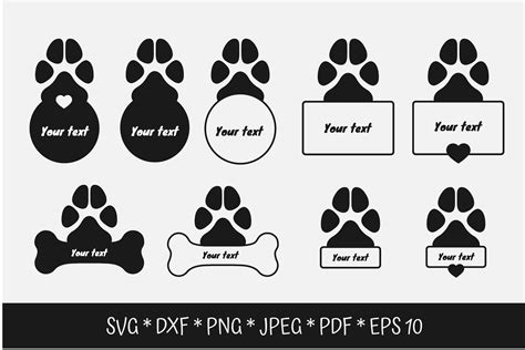 paw print svg puppy dog paws svg bundle svg  cut files