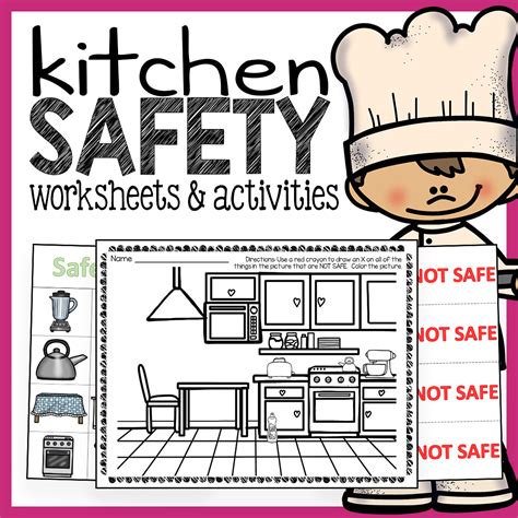kitchen safety worksheets  activities pack  super teacher