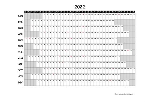 yearly calendar template excel  printable templates