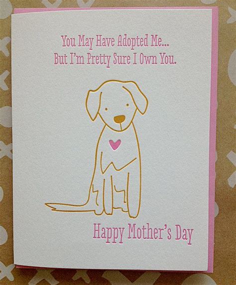 mothers day card  dog card  dog funny etsy   dog