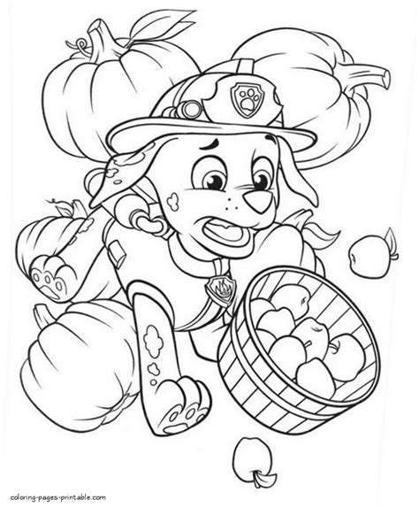 coloring pages  paw patrol marshall coloring pages printablecom