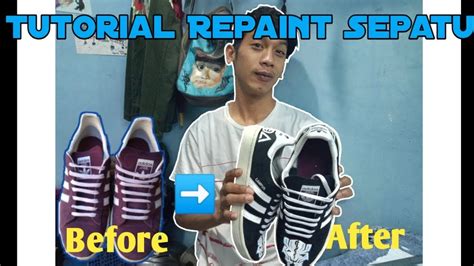 repaint sepatu tutorial lengkap recolor sepatu adidas youtube