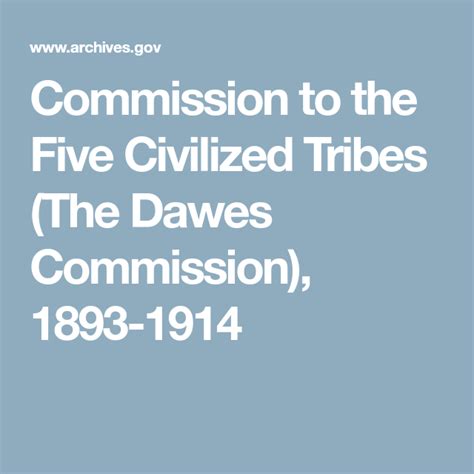 commission to the five civilized tribes the dawes commission 1893