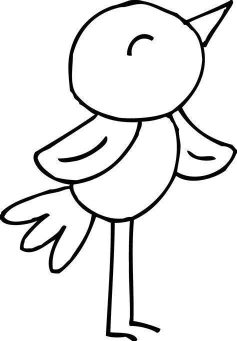 spring bird coloring page  clip art