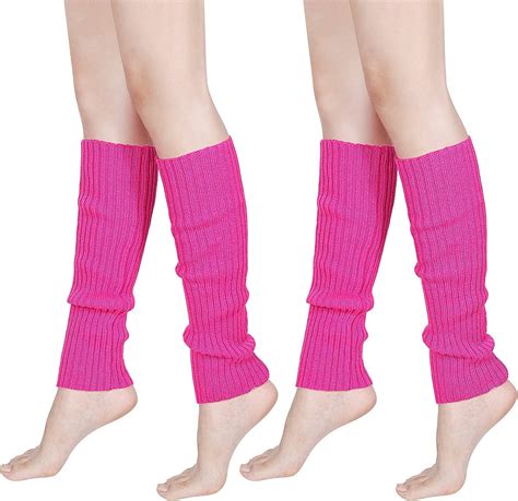 syhood women s 80s knit leg warmers ribbed leg warmers for party