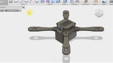 racing drone frame design  autodesk fusion  youtube