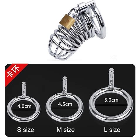 Big Metal Cock Cage Male Chastity Device Bdsm Sex Toys For Men Penis
