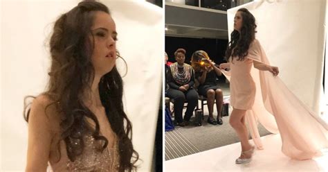 model with down syndrome walks the runway for new york