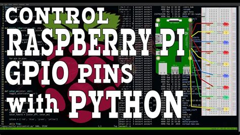 python program  control raspberry pi gpio pins youtube