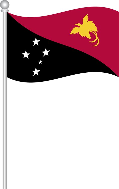 flag  papua  guinea flag papua  guinea royalty