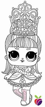 Coloring Surprise Lol Pages Hairgoals Printable Dolls Majesty Her Para Colorear Sheets Series Princess Boss Queen Halloween Coloring1 Kids Print sketch template
