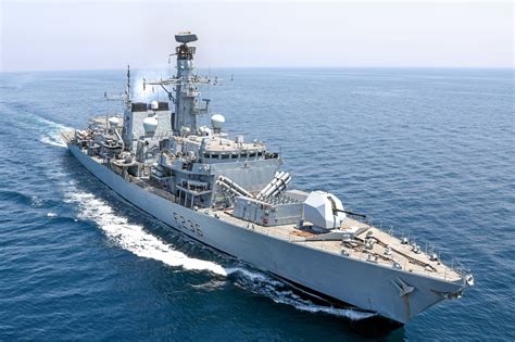 royal navy type  frigate hms montrose plymouth