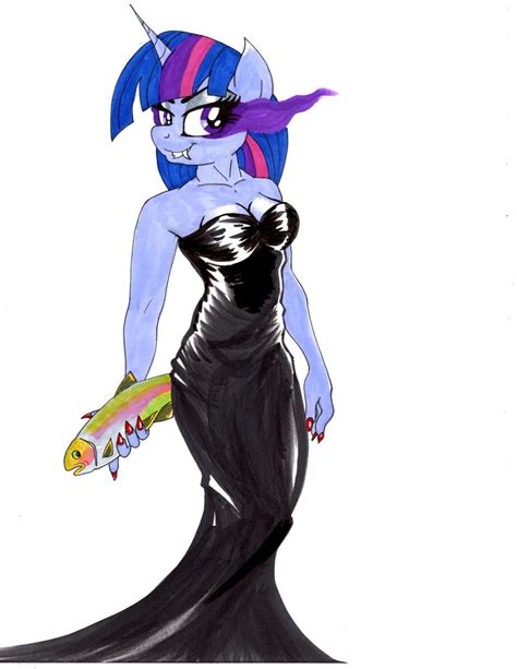 Evil Twilight Sparkle With A Trout By Artwork Tee On