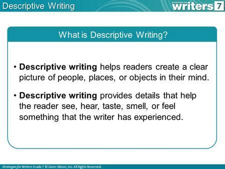 descriptive writing descriptive writing descriptive