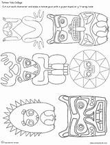 Totem Pole Printable Templates Animal Poles Drawing Native Coloring Haida American Wolf Template Draw Pages Animals Bear Head Eagle Indian sketch template