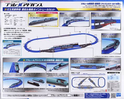 Plarail Advance Series E5 Shinkansen Connect And Double Track Point Rail