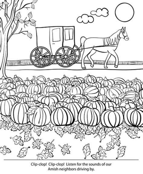 printable amish coloring pages