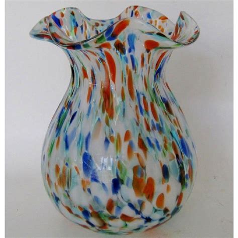 Multicolored Murano Glass Vase Image 2 Of 6 Murano