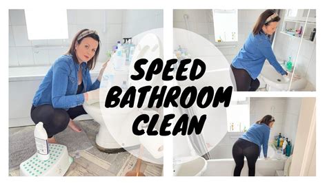 clean with me bathroom speed clean kate berry relaxing watch