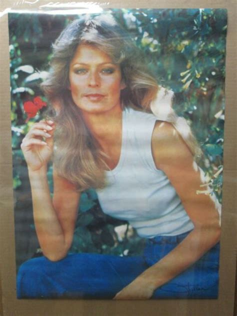 vintage poster farrah fawcett flower actress 1977 inv 4831 ebay