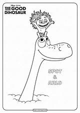 Arlo Dinosaur Spot Coloring Disney Book Good sketch template