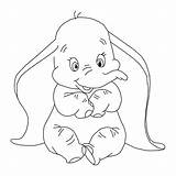 Dumbo Disney Coloring Pages Printable Characters sketch template