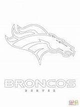 Broncos Denver Coloring Logo Coloringhome sketch template