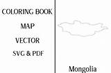 Mongolia sketch template