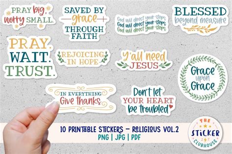 printable religious stickers