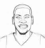Kd Coloring Pages Shoes Outline Durant Kevin Getcolorings Printable Print Getdrawings Color sketch template