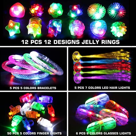 78pcs led light up toy party favors glow in the dark party supplies